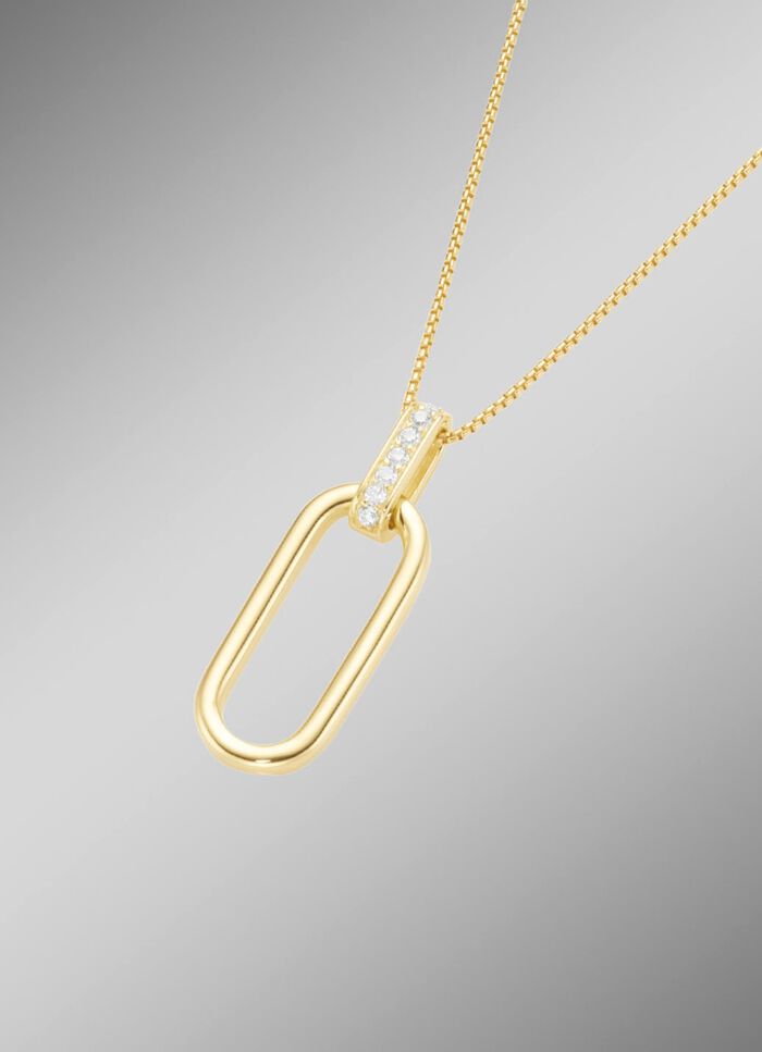 Vergoldeter Anh&auml;nger mit Kette 