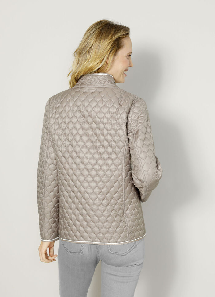 Wendejacke mit grafischem Steppmuster