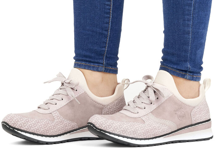 Rieker Sneaker mit Zierschnürung PUDERROSÉ