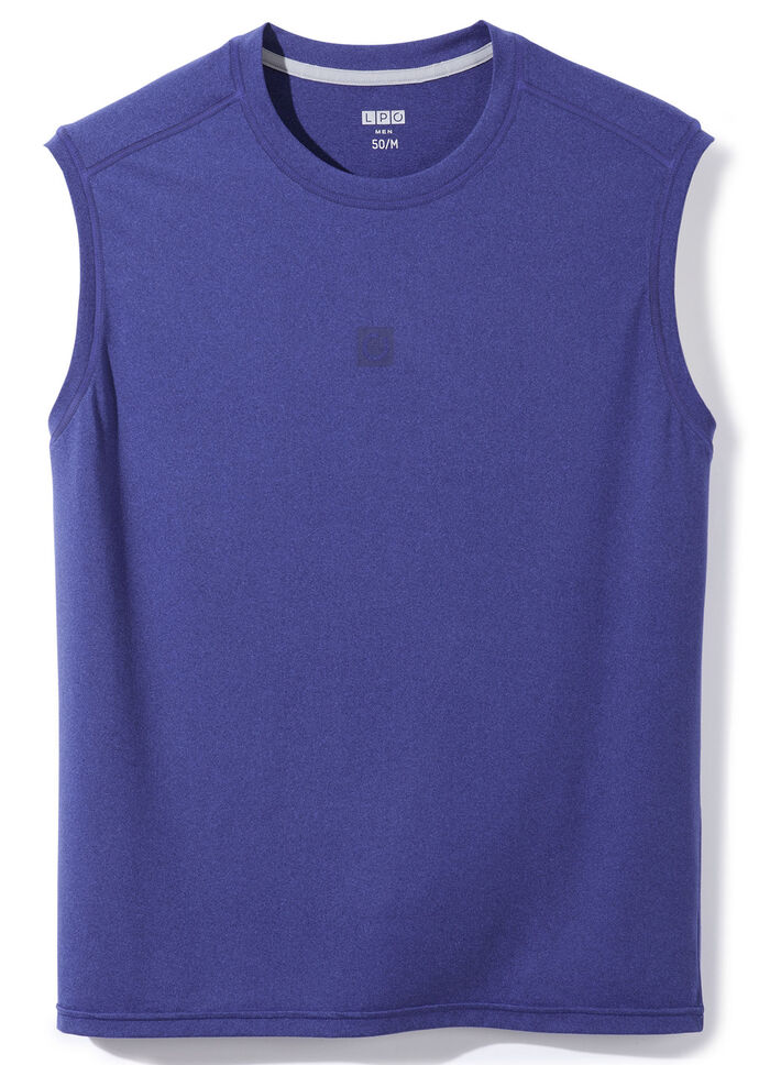 Achselshirt von «LPO» in 3 Farben MITTELBLAU MELIERT