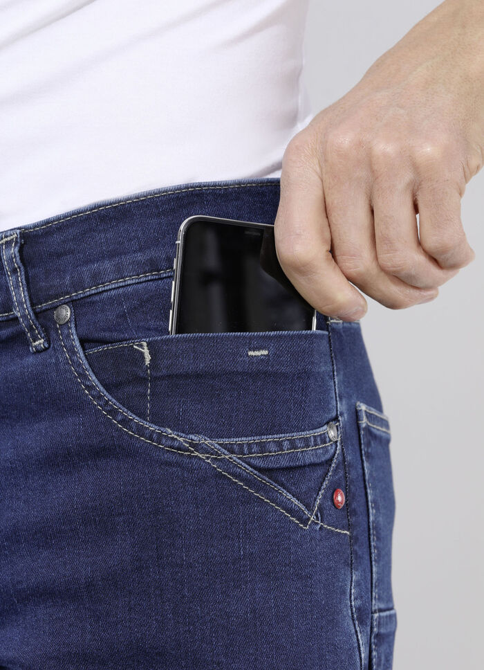 «Francesco Botti»-Jeans in 3 Farben DUNKELBLAU