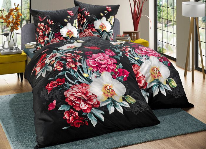 Kaeppel-Bettw&auml;sche-Garnitur mit Reissverschluss 