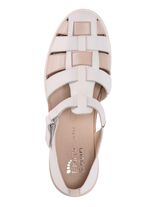 ELENA EDEN, sommerliche Damen-Slipper, Weite H, mit herausnehmbarem Fussbett ECRU-BEIGE