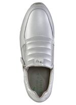 ELENA EDEN Sneaker aus Nappaleder und silbergrau gepr&auml;gtem Veloursleder 