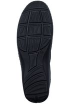 Waldl&auml;ufer, bequeme Damen-Slipper, Weite H, mit herausnehmbarem Fussbett MARINE