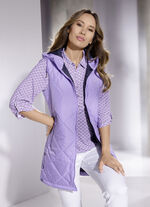 Longgilet mit 2-Wege-Reissverschluss