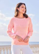 Pullover in Strukturmix 