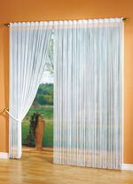 Fadenvorhang f&uuml;r Vorhangstange und -schiene WEISS