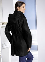 Funktionsjacke mit abnehmbarer Kapuze SCHWARZ