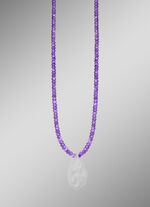 Halskette aus echten Amethyststeinen  