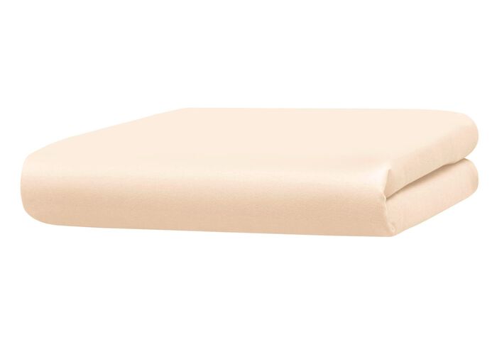 Kuschelige und warme Winterflausch-Spannbettt&uuml;cher CREME