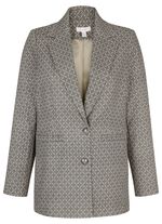 Blazer mit grafischem Dessin 