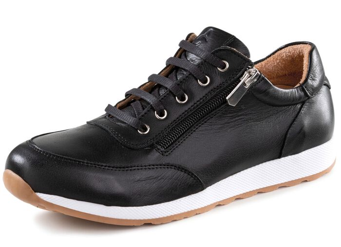 Andrea Conti Schn&uuml;r-Sneaker  aus weichem Nappaleder 