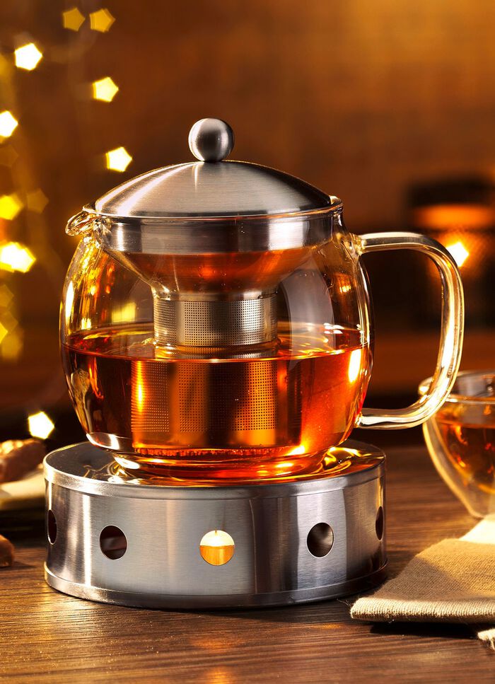 Tee-Set, 4-teilig, inklusive St&ouml;vchen 