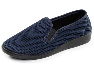 Bequeme Herren-Hausschuhe, Weite H, mit anatomisch geformtem Fussbett 