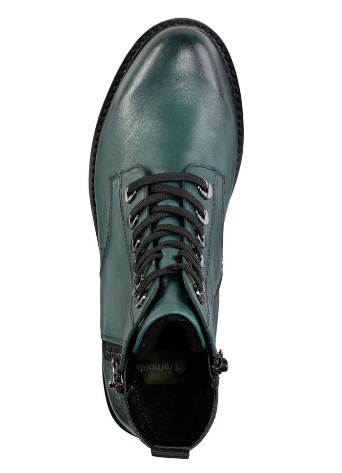 Remonte, modische Damen-Stiefeletten, Winterschuhe, Weite G, mit herausnehmbarem Fußbett PETROL