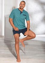 Shorty mit Knopfleiste und Brusttasche / nachhaltiger Baumwollanbau 