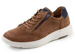 Waldläufer, bequeme Herren-Sneaker, Weite H, mit herausnehmbarem Fussbett COGNAC-MARINE