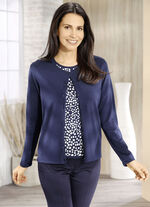 Strick-Twinset in weich fliessender Qualität