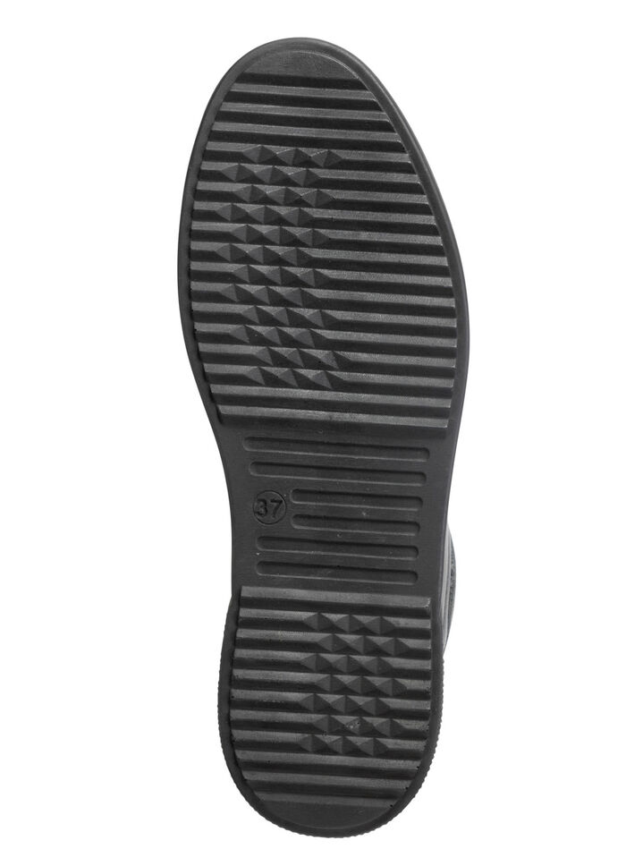 Gemini Sneaker mit dekorativer Steppung SCHWARZ