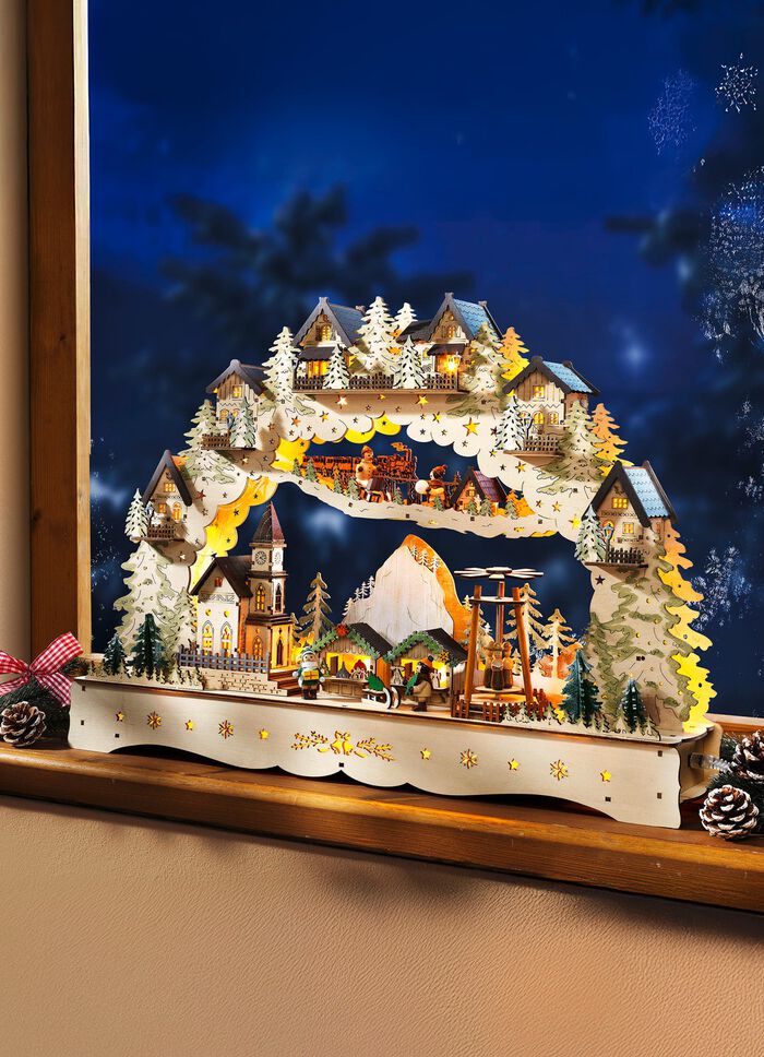 Schwibbogen mit LED-Beleuchtung 