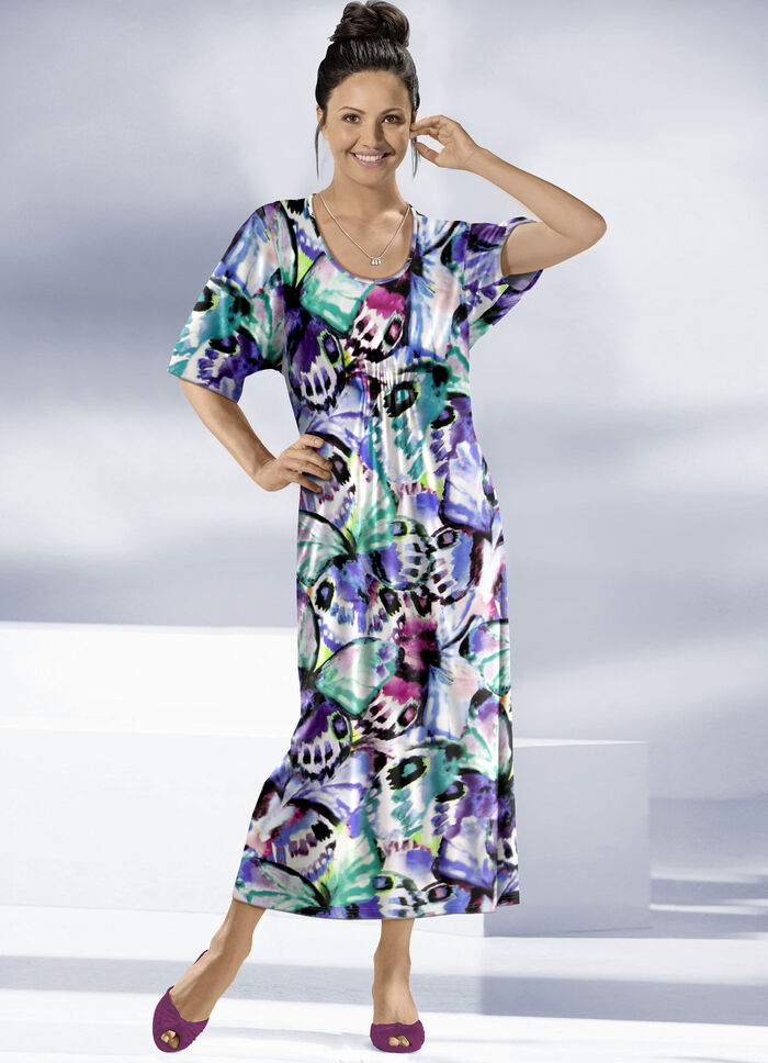Kaftan mit farbbrillantem Inkjet-Druck 