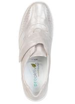 Waldl&auml;ufer, bequeme Damen-Slipper, Weite H, mit herausnehmbarem Fussbett CHAMPAGNER