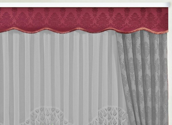 Apart gebogte Vorhangbord&uuml;re 