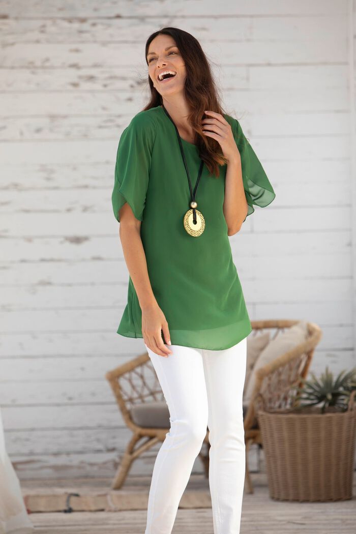 Unifarbene Tunika OLIV