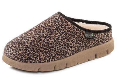 Laurina, modische Damen-Hausschuhe, mit Pl&uuml;sch 