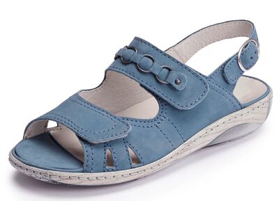 Waldl&auml;ufer, bequeme Damen-Sandalen, Weite G, mit herausnehmbarem Fussbett 