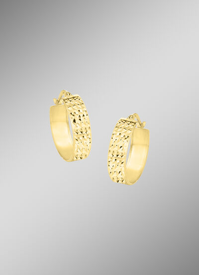 Diamantierte Creolen 