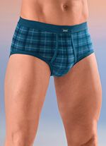 Viererpack Slips mit Karodessin 