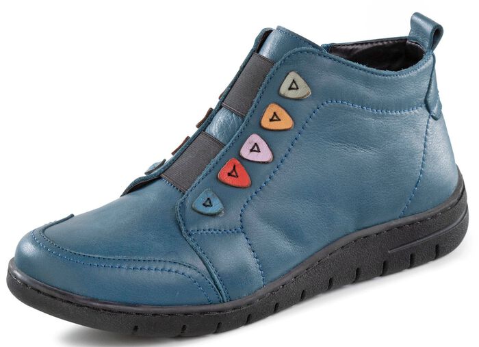 ELENA EDEN, gef&uuml;tterte Damen-Boots, Winterschuhe, Weite H, mit herausnehmbarem Fussbett JEANS