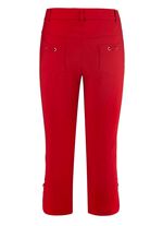 Caprihose mit abgerundeten Schlitzen an den Beinabschl&uuml;ssen 