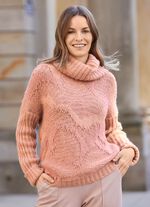 Pullover in aufwendiger Struktur mit Glitzer 