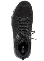 Stiefelette mit gummierten Eins&auml;tzen SCHWARZ