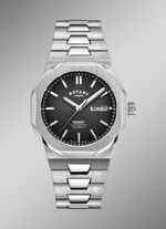 Automatik-Herrenuhr mit H-Gliederarmband  