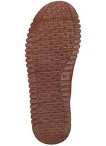 Mokassin-Schn&uuml;rschuh aus Rind-Nubukleder ROT