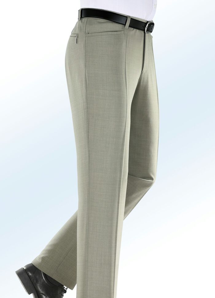 &laquo;Klaus Modelle&raquo;-Unterbauch-Hose in 4 Farben  SCHILFGR&Uuml;N MELIERT