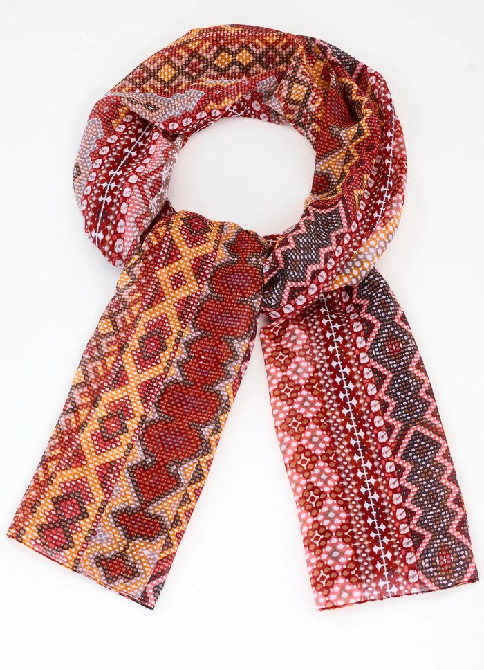 Schal mit Fantasiedessin 