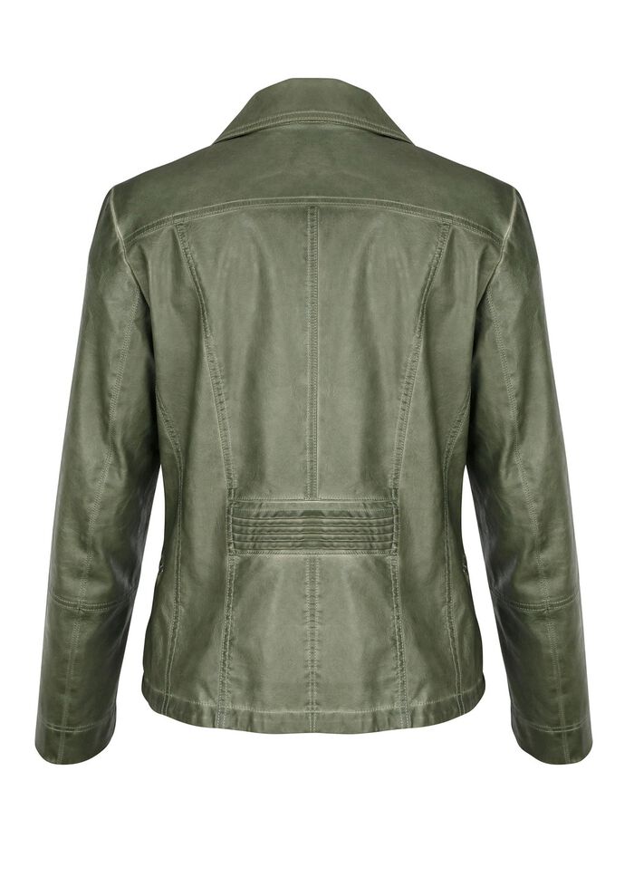 Jacke aus Lederimitat 