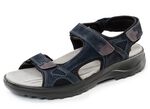 Sportliche Herren-Trekkingsandalen, Weite H, mit Klettverschluss DUNKELBLAU