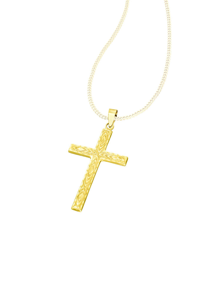 Diamantierter Kreuz-Anhänger 