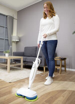 Livington SteamTwister Dampf-Rotationsmopp WEISS