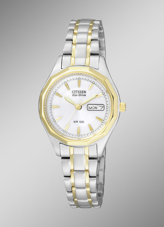 Damenuhr aus Edelstahl in Bicolor 