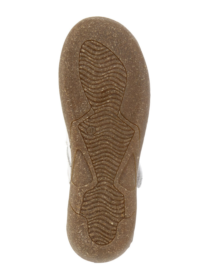 ELENA EDEN Slipper aus schattiertem Nappaleder WEISS