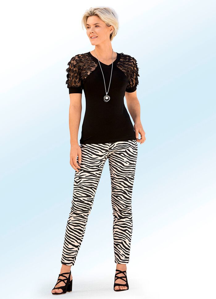 Hose im trendigen Animalprint 
