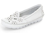 Gemini, leichte Damen-Slipper, Weite G, mit herausnehmbarem Fussbett WEISS