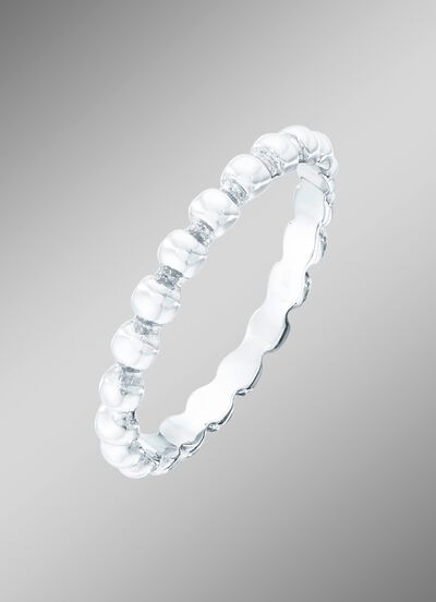 Zeitloser Damenring in Weissgold 